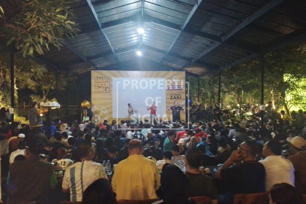 Ajang Nobar Piala Dunia Bersama Bang Zaki dipadati Penonton