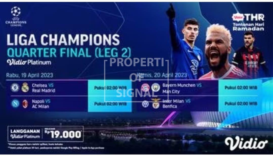 Jadwal Perempat Final UEFA Champion League leg 2
