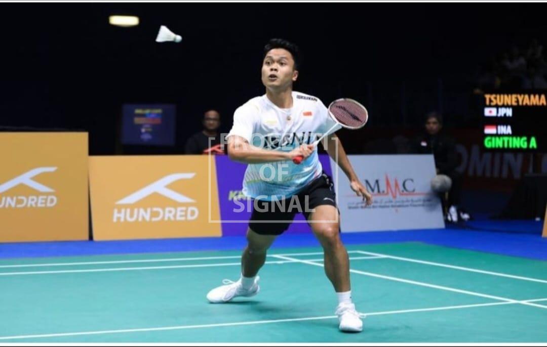 Turnamen Bulu Tangkis Singapura Open 2023 : Anthony Sinisuka Ginting Satu-satunya Wakil Indonesia yang Tersisa Hingga Semi Final