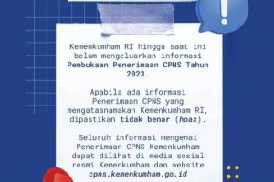Kalapas Indramayu Tegaskan Kemenkumham Belum Buka Penerimaan CPNS