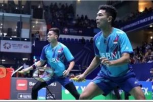 Turnamen Bulu Tangkis Korea Open 2023 : Pasangan Fajar Alfian/ Mohammad Rian Ardianto Melenggang ke final