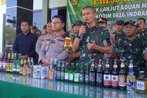 Tak Mau Ada yang “Masuk Angin”, Dandim 0616/Indramayu Lakukan Operasi Tertutup, Rampas Puluhan Ribu Botol Miras