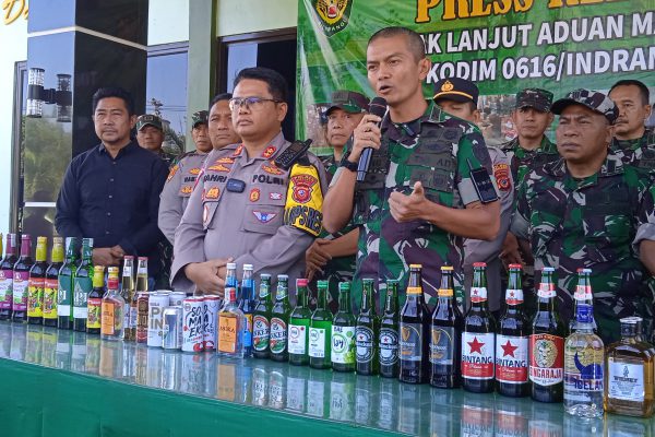 Tak Mau Ada yang “Masuk Angin”, Dandim 0616/Indramayu Lakukan Operasi Tertutup, Rampas Puluhan Ribu Botol Miras