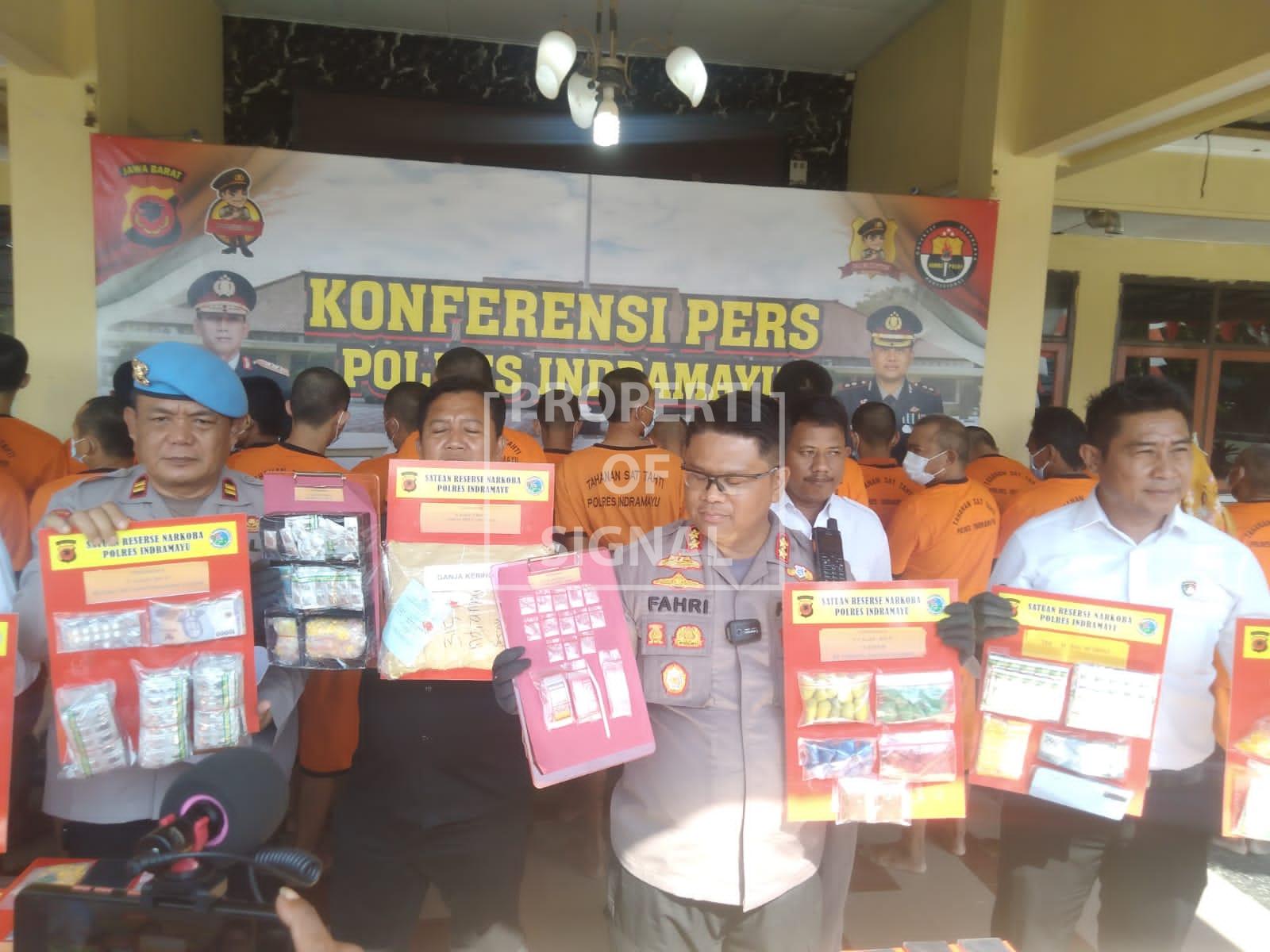 Polres Indramayu Berhasil Tangkap 33 Pengedar Narkoba Polres Indramayu Berhasil Tangkap 33 Pengedar Narkoba
