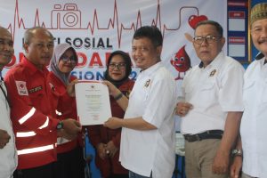 PWI Indramayu Gelar Donor Darah Dalam Rangka Grand Launching HPN 2024 & HUT Ke-78