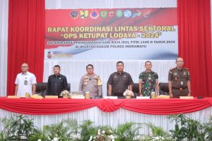 Raih Kesuksesan Operasi Ketupat Lodaya 2024, Polres Indramayu Gelar Rapat Koordinasi Lintas Sektoral