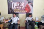 HBP Ke-60, Jajaran Lapas Indramayu Lakukan Donor Darah