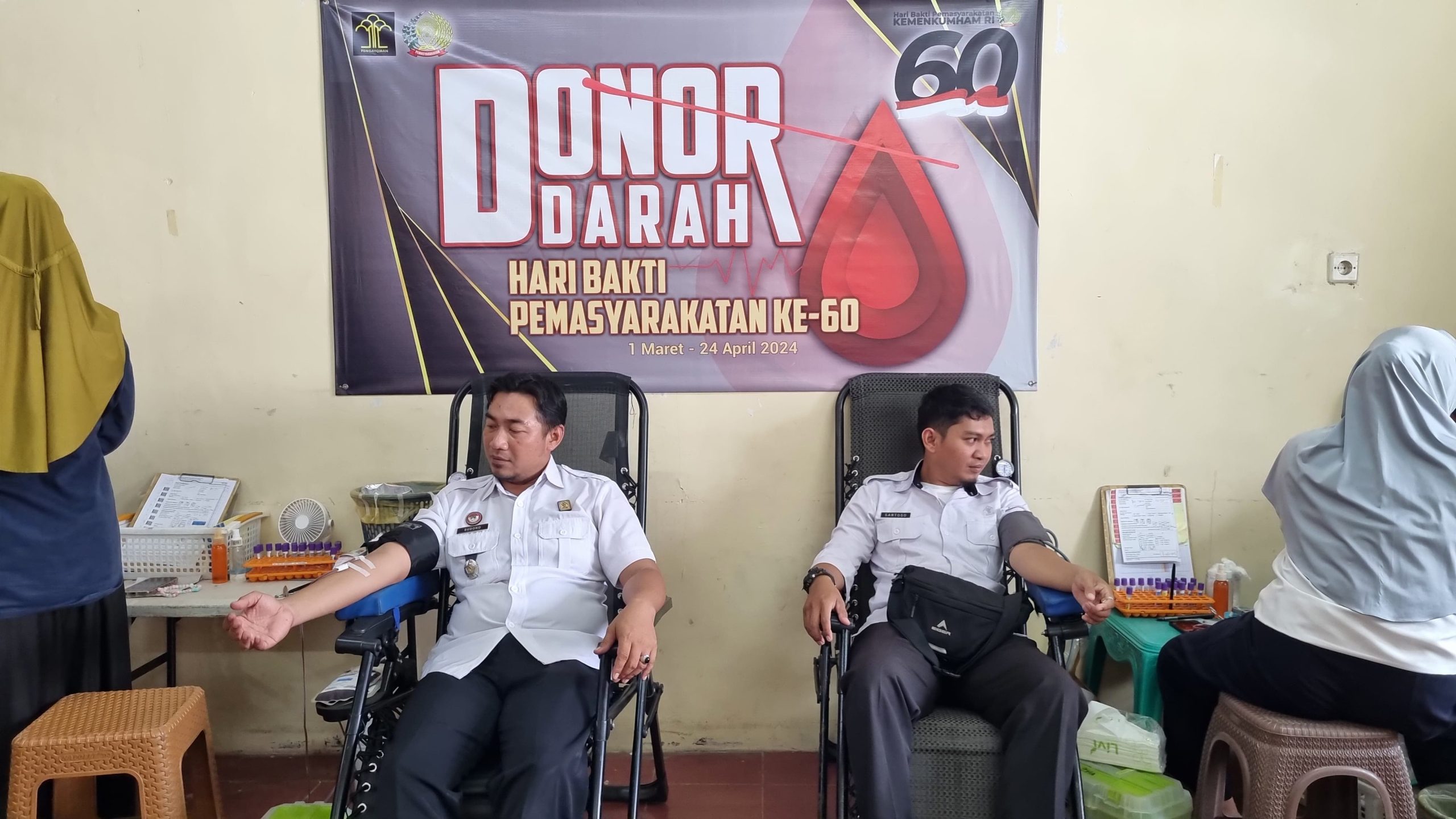 HBP Ke-60, Jajaran Lapas Indramayu Lakukan Donor Darah HBP Ke-60, Jajaran Lapas Indramayu Lakukan Donor Darah