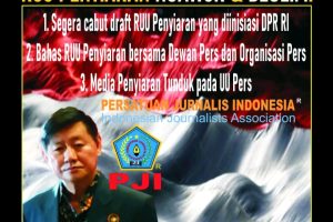 PJI Tolak Keras RUU Penyiaran! Ngawur & Dzolim!