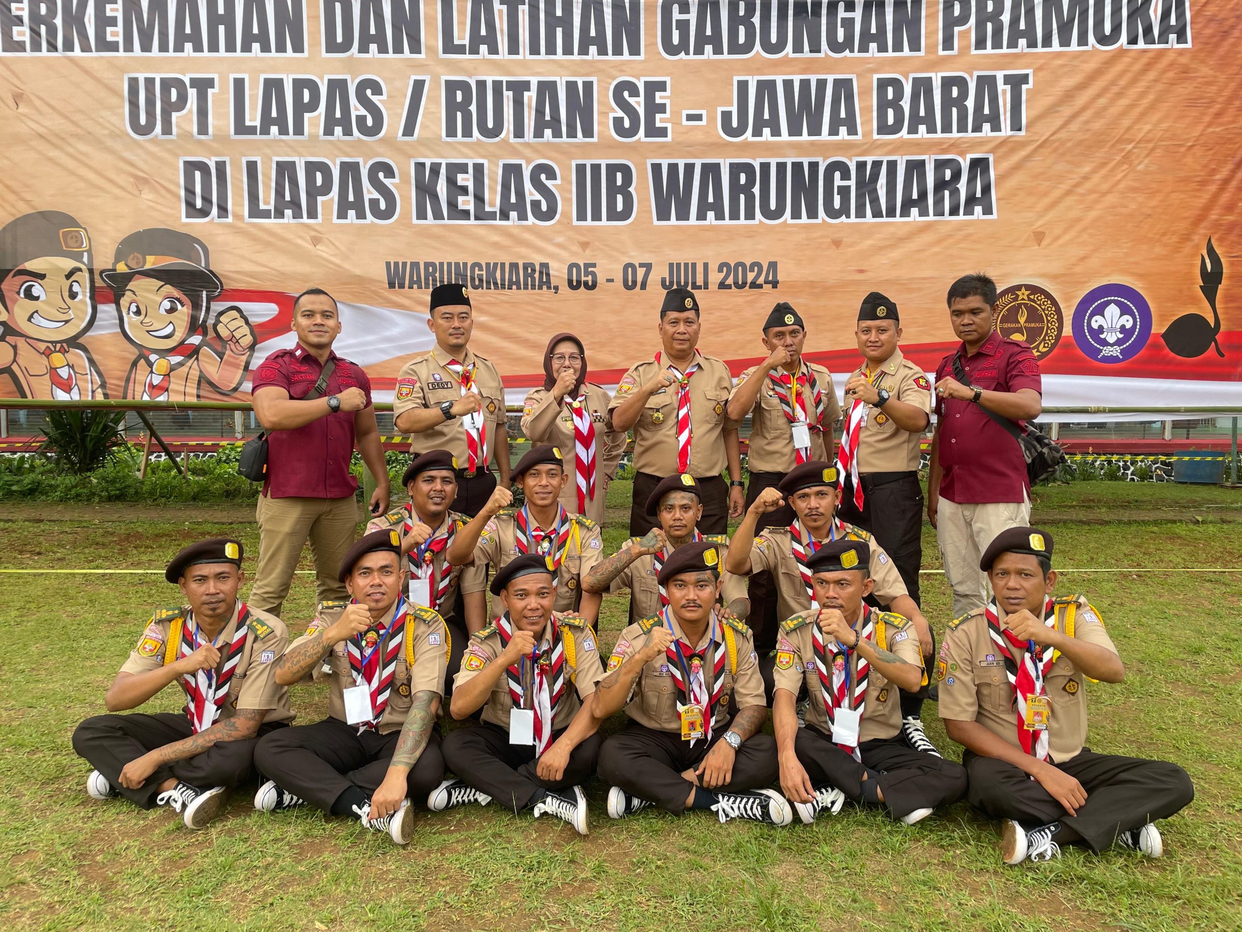 Lapas Indramayu Ikuti Pembukaan Latihan Gabungan Pramuka di Lapas Kelas IIB Warung Kiara Lapas Indramayu Ikuti Pembukaan Latihan Gabungan Pramuka di Lapas Kelas IIB Warung Kiara