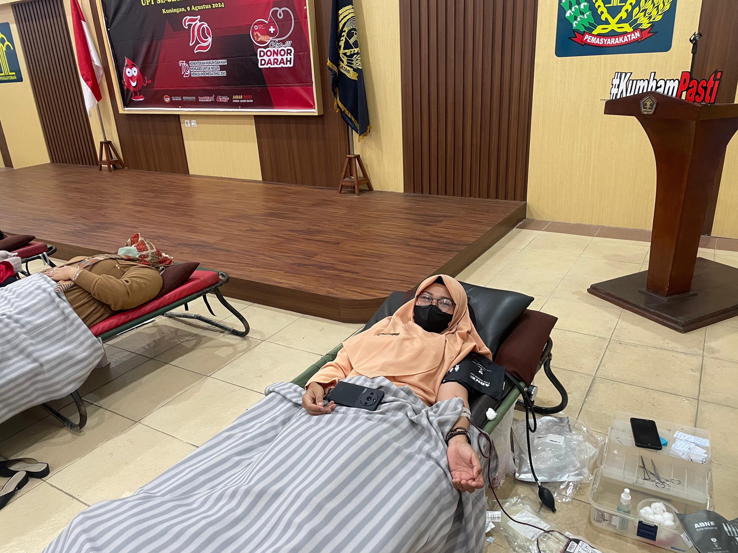 Wujud Nyata Bakti Kemenkumham Untuk Negeri, Lapas Indramayu Ikuti Baksos Donor Darah Wujud Nyata Bakti Kemenkumham Untuk Negeri, Lapas Indramayu Ikuti Baksos Donor Darah