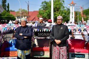 Kirab Tunggul dan Pataka, Meriahkan Hari Jadi Ke-497 Indramayu Kirab Tunggul dan Pataka, Meriahkan Hari Jadi Ke-497 Indramayu