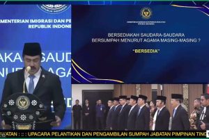 Lapas Indramayu Ikuti Pelantikan Pimpinan Tinggi Madya di Lingkungan Kementerian Imipas