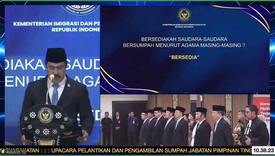 Lapas Indramayu Ikuti Pelantikan Pimpinan Tinggi Madya di Lingkungan Kementerian Imipas Lapas Indramayu Ikuti Pelantikan Pimpinan Tinggi Madya di Lingkungan Kementerian Imipas