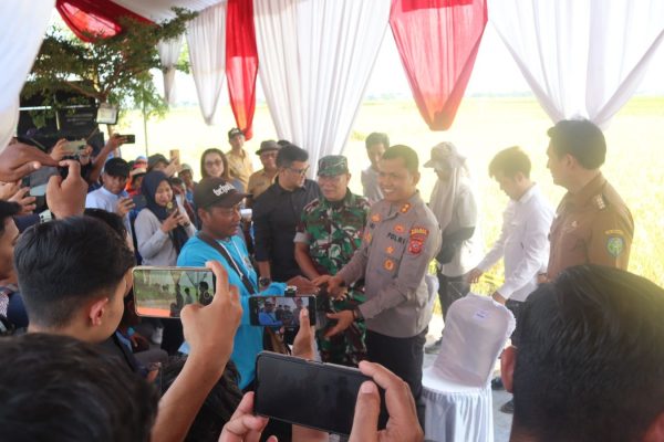 Kapolres AKBP Ari Setyawan Wibowo : Polres Indramayu Siap Dukung Ketahanan Pangan Melalui Program Irigasi Hemat Air