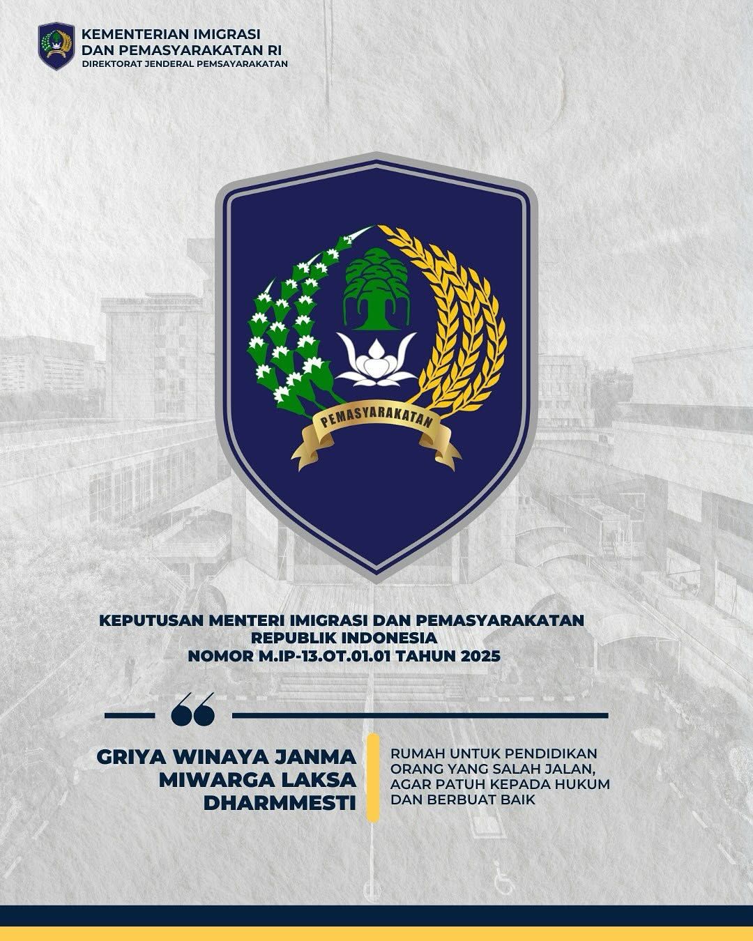 Pemasyarakatan Pasti Bermanfaat Untuk Masyarakat, Selamat Hari Bakti Pemasyarakatan ke-61 Pemasyarakatan Pasti Bermanfaat Untuk Masyarakat, Selamat Hari Bakti Pemasyarakatan ke-61