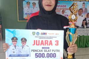 Talita Zuhrotul Azhar, Siswa SMP Muhammadiyah Jatibarang Berhasil Meraih Juara 3 Pencak Silat O2SN Tingkat Kabupaten Indramayu