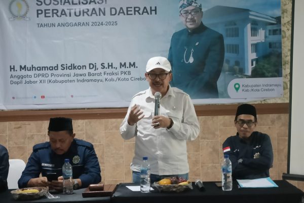 Anggota DPRD Jabar H. Sidkon Dj Gelar Sosialisasi Perda Ekonomi Kerakyatan di Indramayu