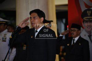 Sambut HUT ke-80 RI, Indramayu Gelar Tradisi Upacara Taptu dan Pawai Obor