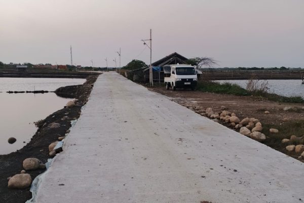 Jalan Rusak Jadi Mulus, Pabean Ilir Kini Punya Akses Tambak Yang Layak