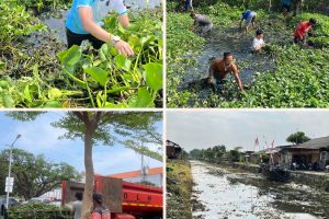 Gelorakan Semangat Gotong Royong, Lapas Indramayu Bersama DLH dan Masyarakat Kerja Bakti Bersihkan Sungai