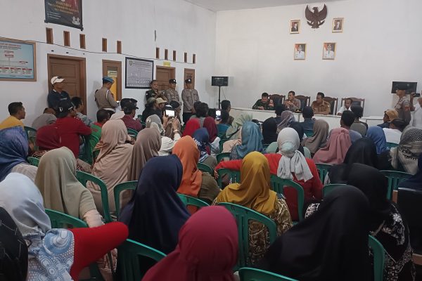 Mediasi Revitalisasi Pasar Wanguk Sempat memanas, Pemerintah Desa Tegaskan Pasar Aset Milik Desa