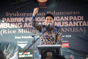 Bupati Indramayu Dukung Penguatan Ekonomi Kerakyatan Lewat Peluncuran RMU LANUSA di Kecamatan Kroya