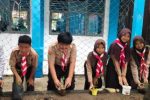 Wujudkan Sekolah Hijau dan Mandiri Pangan, Pelajar SMPN 4 Sindang Gelar Gerakan Tanam Cabai