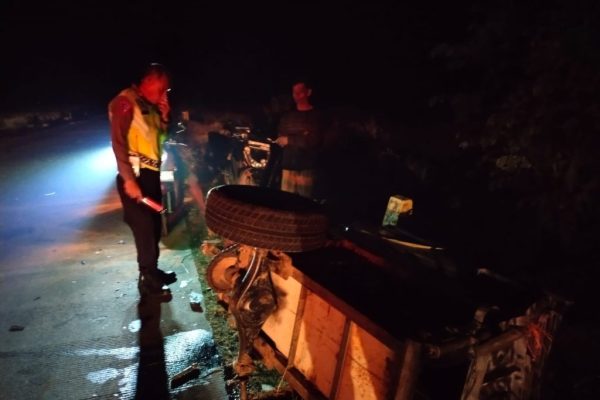 Tabrakan Beruntun di Terisi Indramayu, Satu Tewas Diduga Akibat Grabagan Lepas