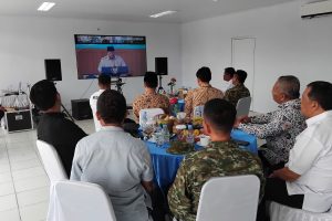 Dandim 0616/Indramayu Bersama Forkopimda Ikuti Peresmian 1.061 Gerai KDKMP oleh Presiden RI