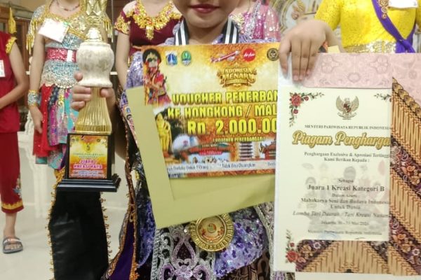 Aisyah Maulidah, Bintang Jaipong Indramayu Raih Juara I Piala Kementerian Pariwisata